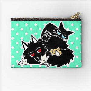 TRC Animal Family with Polka Dot Background Zipper Pouch