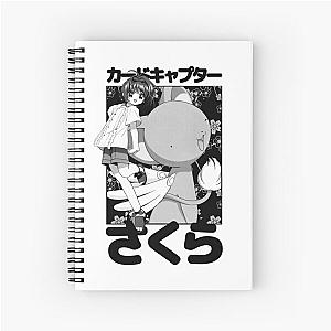 Kero and Sakura (black) Spiral Notebook