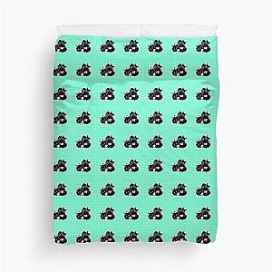 TRC Animal Family with Polka Dot Background Duvet Cover