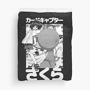 Kero and Sakura (white) Duvet Cover