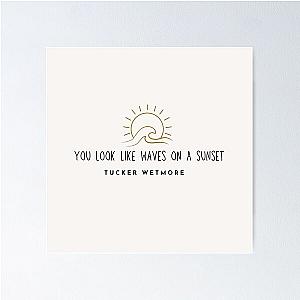 Tucker Wetmore - Waves on Sunset Poster