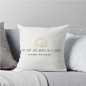 Tucker Wetmore Waves on a sunset Throw Pillow