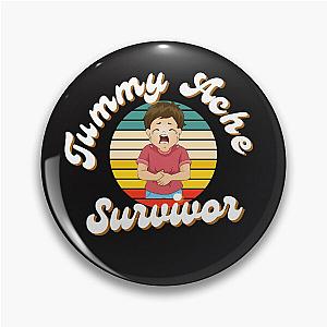 Tummy Ache Survivor sticker, Funny Tummy Ache Sticker, Stomach Ache Sticker, I'm A Survivor Sticker, Waterproof Sticker, Vinyl Sticker Pin
