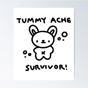 Cute Bear Tummy Ache Survivor Poster