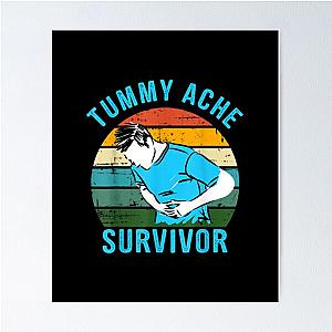 Vintage Tummy Ache Survivor Poster