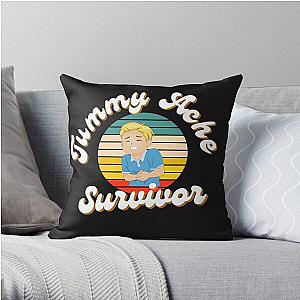 Tummy Ache Survivor sticker, Funny Tummy Ache Sticker, Stomach Ache Sticker, I'm A Survivor Sticker, Waterproof Sticker, Vinyl Sticker Throw Pillow