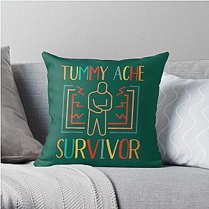 Vintage Tummy Ache Survivor       (6) Throw Pillow