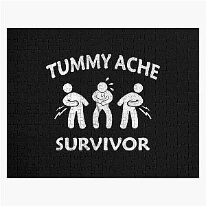 Tummy Ache Survivor Stomachache Vintage Funny Jigsaw Puzzle