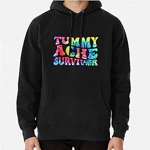 Tummy Ache Survivor Tie Dye , Vintage Tummy Ache Survivor, Tummy Ache Survivor, Stomachache Pullover Hoodie