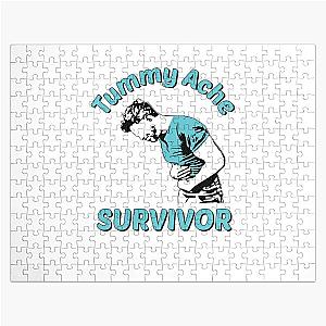 Tummy Ache Survivor Design is Funny Tummy Ache Quote Jigsaw Puzzle