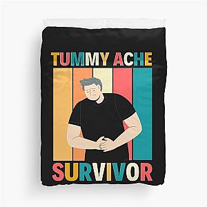 Vintage Tummy Ache Survivor Duvet Cover