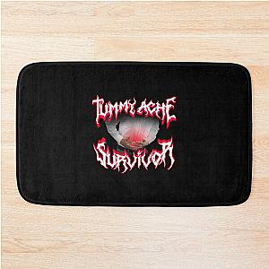 Tummy Ache Survivor Metal Design Bath Mat