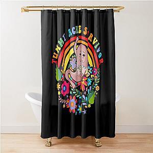 Vintage Tummy Ache Survivor, Tummy Ache Survivor, Stomachache IBS  (2) Shower Curtain