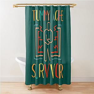 Vintage Tummy Ache Survivor       (6) Shower Curtain