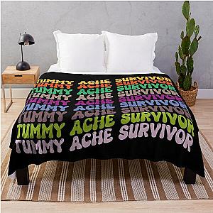 tummy ache survivor  Throw Blanket