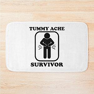 Vintage Tummy Ache Survivor, Tummy Ache Survivor, Stomachache IBS                 Bath Mat