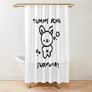 Cute Bear Tummy Ache Survivor Shower Curtain