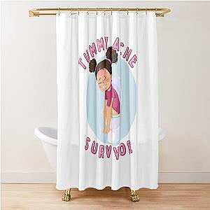 Tummy Ache Survivor | Tummy Ache Survivor Trends | Tummy relief | Stomach Ache | Tummy Pain  Shower Curtain