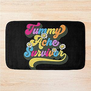 Tummy Ache Survivor Retro Vintage Groovy Bath Mat