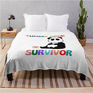 Tummy Ache Survivor                 Throw Blanket