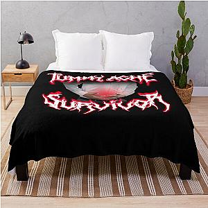 Tummy Ache Survivor Metal Throw Blanket