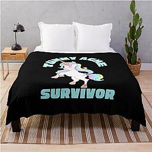  TUMMY ACHE SURVIVOR Throw Blanket