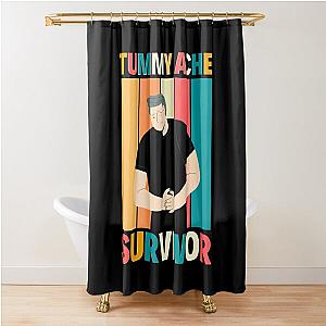 Vintage Tummy Ache Survivor Shower Curtain