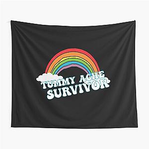 Tummy Ache Survivor Rainbow IBS Retro Gifts Tee Shirts for Men And Women T-shirt Tapestry