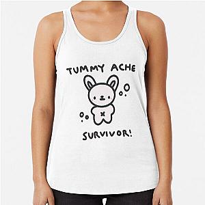 Cartoon Tummy Ache Survivor Racerback Tank Top