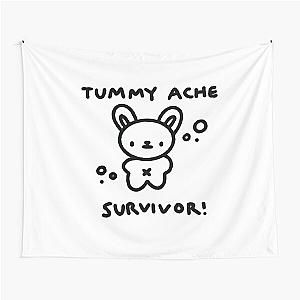 Cute Bear Tummy Ache Survivor Tapestry