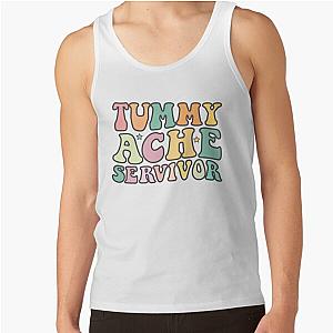 Vintage Tummy Ache Survivor Stomachache IBS Funny Men Women Tank Top