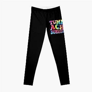 Tummy Ache Survivor Tie Dye , Vintage Tummy Ache Survivor, Tummy Ache Survivor, Stomachache Leggings