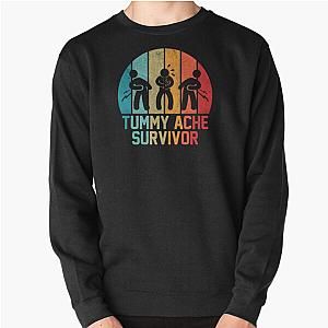 Tummy Ache Survivor Stomachache Vintage Funny Pullover Sweatshirt