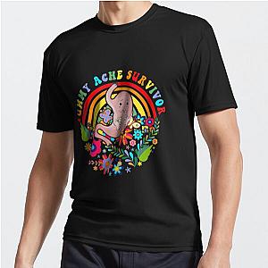 Vintage Tummy Ache Survivor, Tummy Ache Survivor, Stomachache IBS  (2) Active T-Shirt