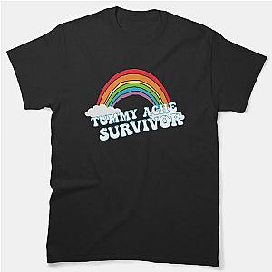 Tummy Ache Survivor Rainbow IBS Retro Gifts Tee Shirts for Men And Women T-shirt Classic T-Shirt