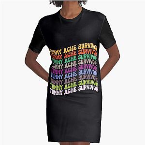 tummy ache survivor  Graphic T-Shirt Dress