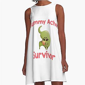 Tummy Ache Survivor Vintage Men Women Gift A-Line Dress