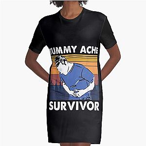 Vintage Tummy Ache Survivor                     Graphic T-Shirt Dress