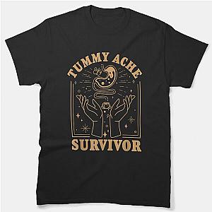 Vintage Minimalist Tummy Ache Survivor Funny Saying Classic T-Shirt