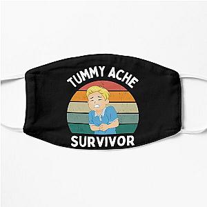 Vintage Tummy Ache Survivor Stomachache IBS Funny Quote Flat Mask