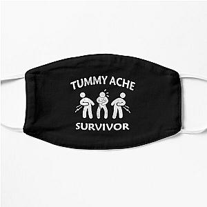 Tummy Ache Survivor Stomachache Vintage Funny Flat Mask