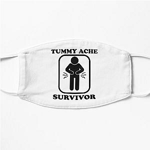 Vintage Tummy Ache Survivor, Tummy Ache Survivor, Stomachache IBS                 Flat Mask