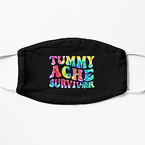 Tummy Ache Survivor Tie Dye , Vintage Tummy Ache Survivor, Tummy Ache Survivor, Stomachache Flat Mask