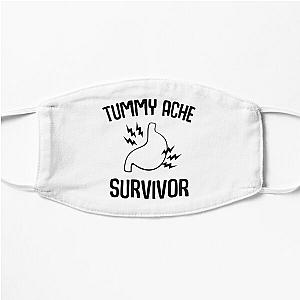 Vintage Tummy Ache Survivor, Tummy Ache Survivor, Stomachache IBS     Flat Mask