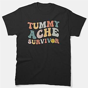 Tummy Ache Survivor Retro Gifts Tee Shirts for Men And Women T-shirt Classic T-Shirt