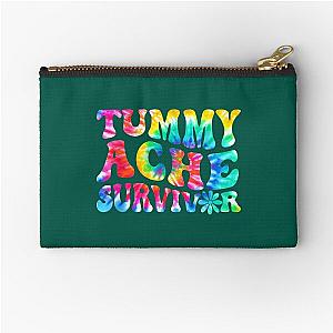 Tummy Ache Survivor Tie Dye , Vintage Tummy Ache Survivor, Tummy Ache Survivor, Stomachache Zipper Pouch