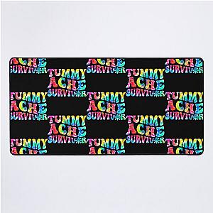 Tummy Ache Survivor Tie Dye , Vintage Tummy Ache Survivor, Tummy Ache Survivor, Stomachache Desk Mat