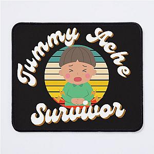 Tummy Ache Survivor sticker, Funny Tummy Ache Sticker, Stomach Ache Sticker, I'm A Survivor Sticker, Waterproof Sticker, Vinyl Sticker Mouse Pad