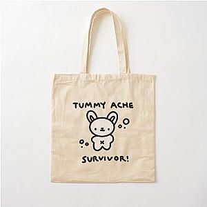 Cute Bear Tummy Ache Survivor Cotton Tote Bag