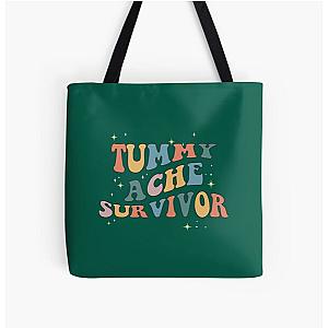 Tummy Ache Survivor   All Over Print Tote Bag